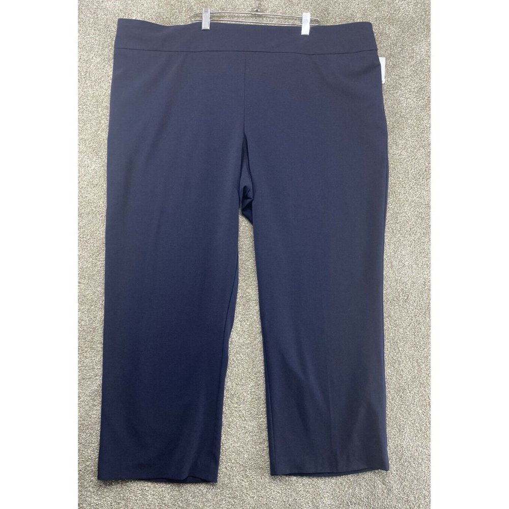 NWT Roz & Ali Womens Size 24 The Secret Agent Collection Blue Tummy Control Pant